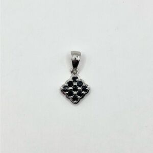 Genuine Sapphire Silver Pendant